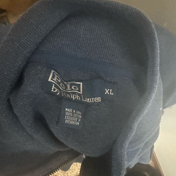 Polo by Ralph Lauren Men’s XL Blue Half ZIP Pullover - Picture 4 of 6